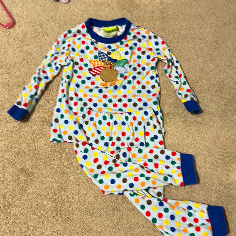 Classic Whimsy Thanksgiving Jammies - 24m